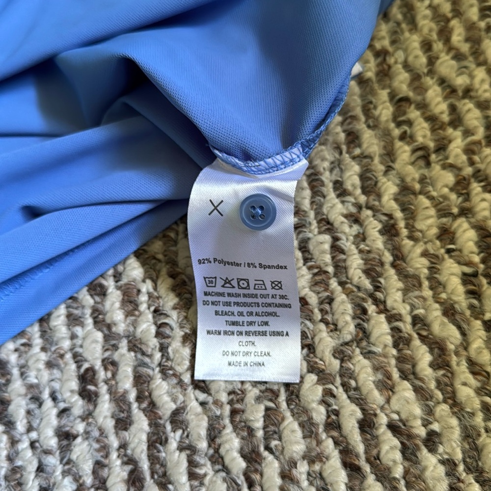 Women's Blue Polo Shirt - Picture 5 of 6